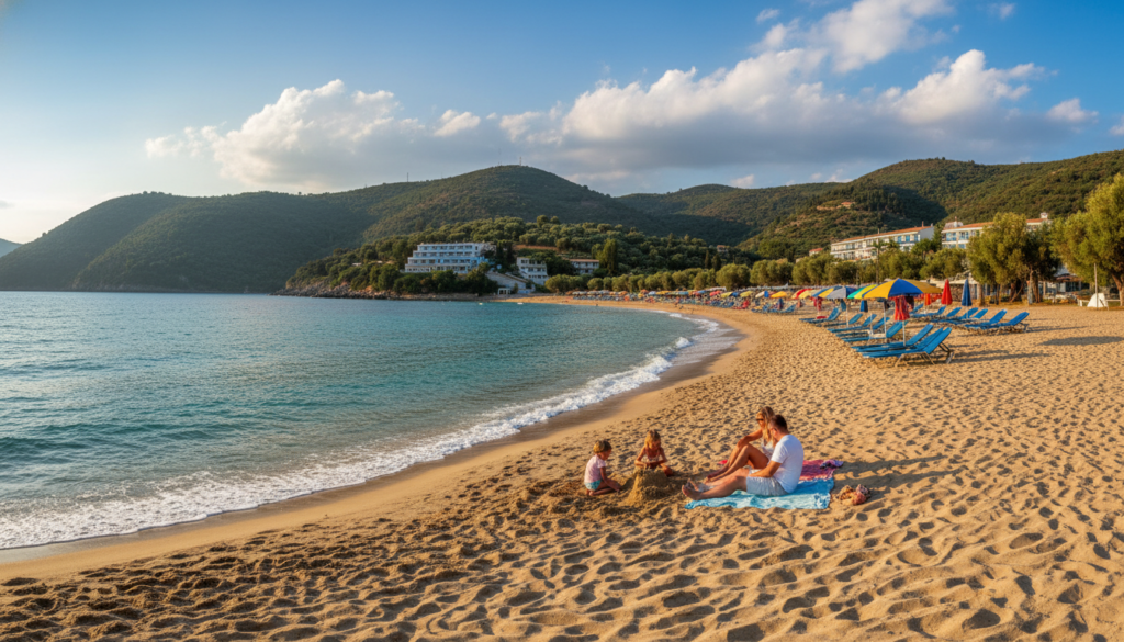 beach holiday corfu scenic coastline view beach holiday corfu scenic coastline view